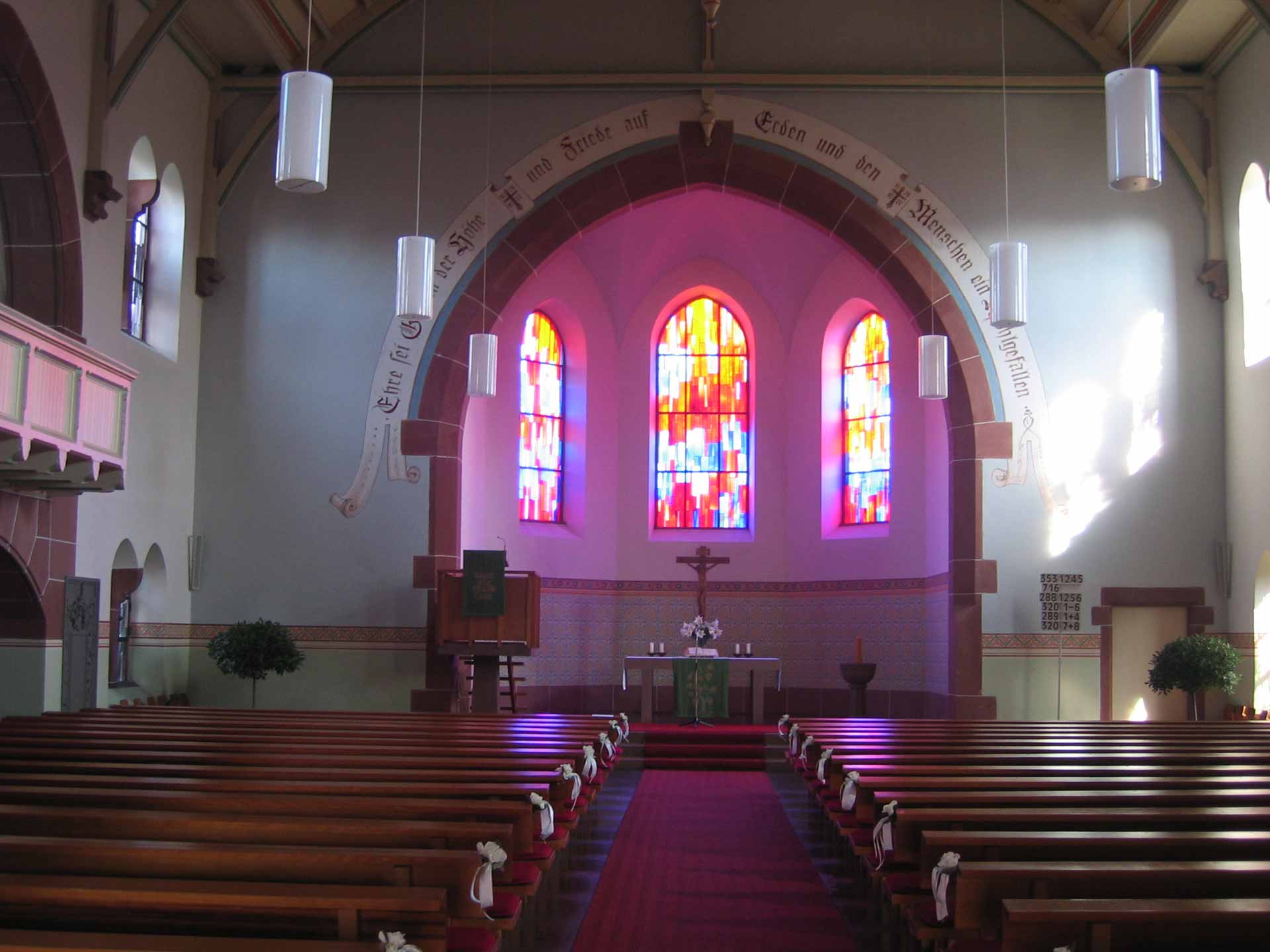 Altarraum Kirche Nonnenweier