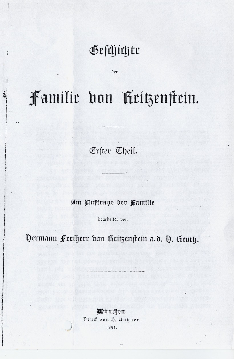 Buchtitel Reitzenstein